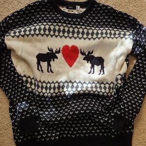 BDG Urban Outfitters Moose Heart Sweater